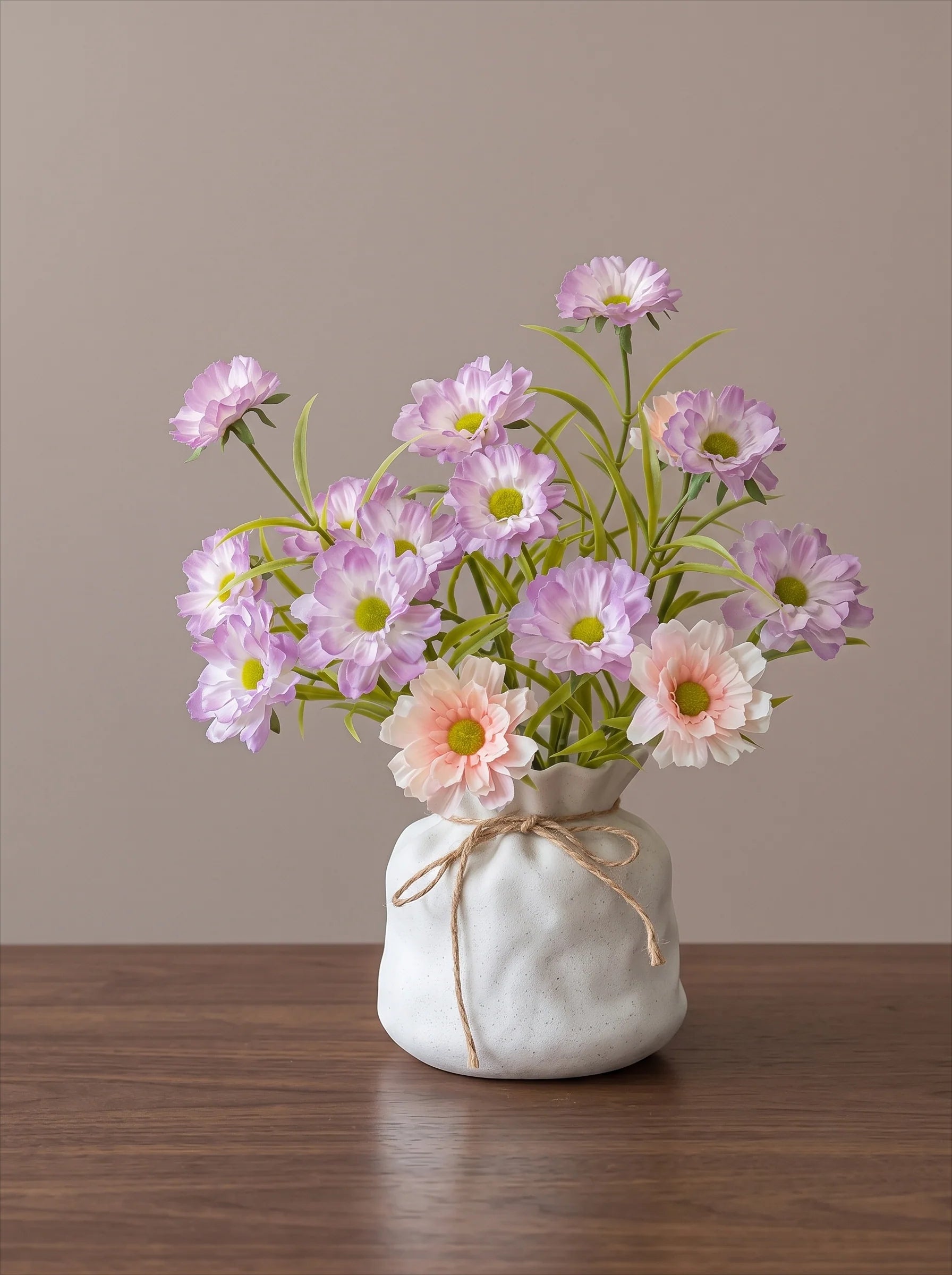 Ethereal Lilac Bloom Faux Floral Arrangement