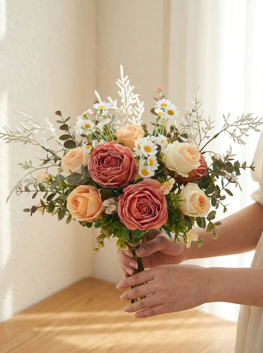 Luxe Blush Serenity Ensemble Faux Floral Arrangement