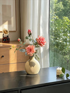 Minimalistisches Luxus-Blush-Rosen-Kunstblumenarrangement  