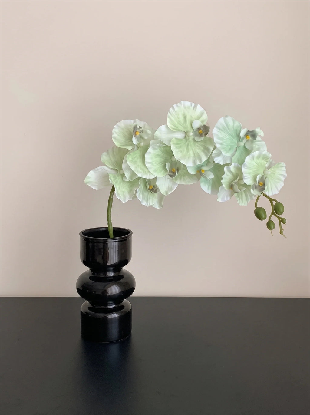 Lavender Orchid Elegance Artisan Faux Floral Arrangement