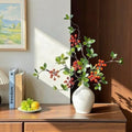 Elegant Zen Crabapple Berry Artificial Floral Arrangement