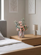 Staubige Rose & Eukalyptus-Hug-Eimer Kunstblumenarrangement