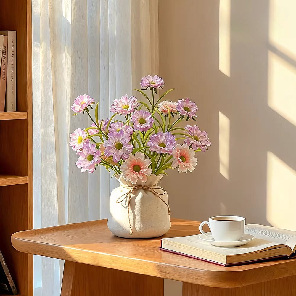 Ethereal Lilac Bloom Faux Floral Arrangement