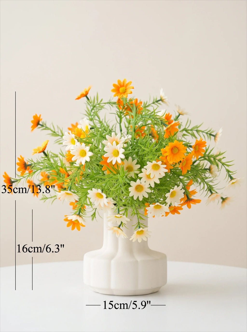 Elegant Sunshine Daisy Meadow Artificial Floral Arrangement