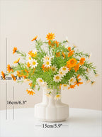 Elegant Sunshine Daisy Meadow Artificial Floral Arrangement