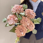 Vintage flauschige Sonnenblume Kunstblumenarrangement