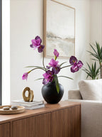 Refined Serene Purple Iris Real-Touch Artificial Floral Arrangement