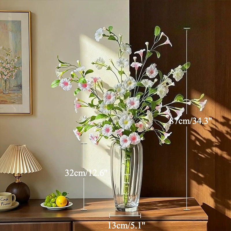 Luxury Blush Morning Glory Artificial Floral Arrangement