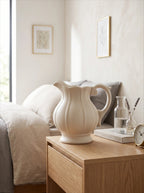 Speckled Ceramic Vase - Creamy White