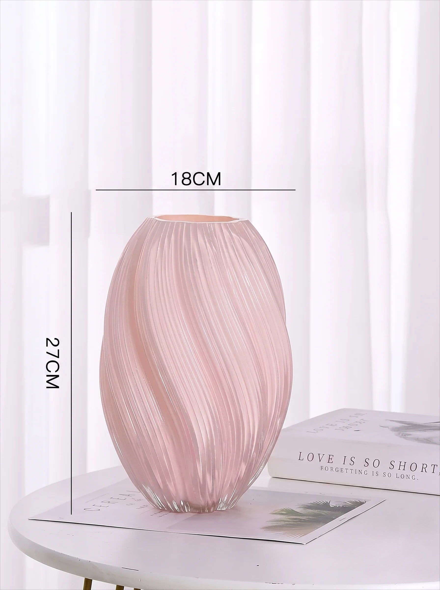 Ripple Art Glass Vase