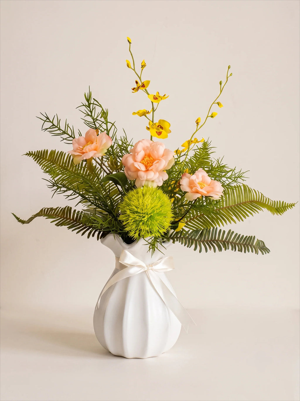 Whimsical Wildflower & Foliage Artificial Floral Arrangement