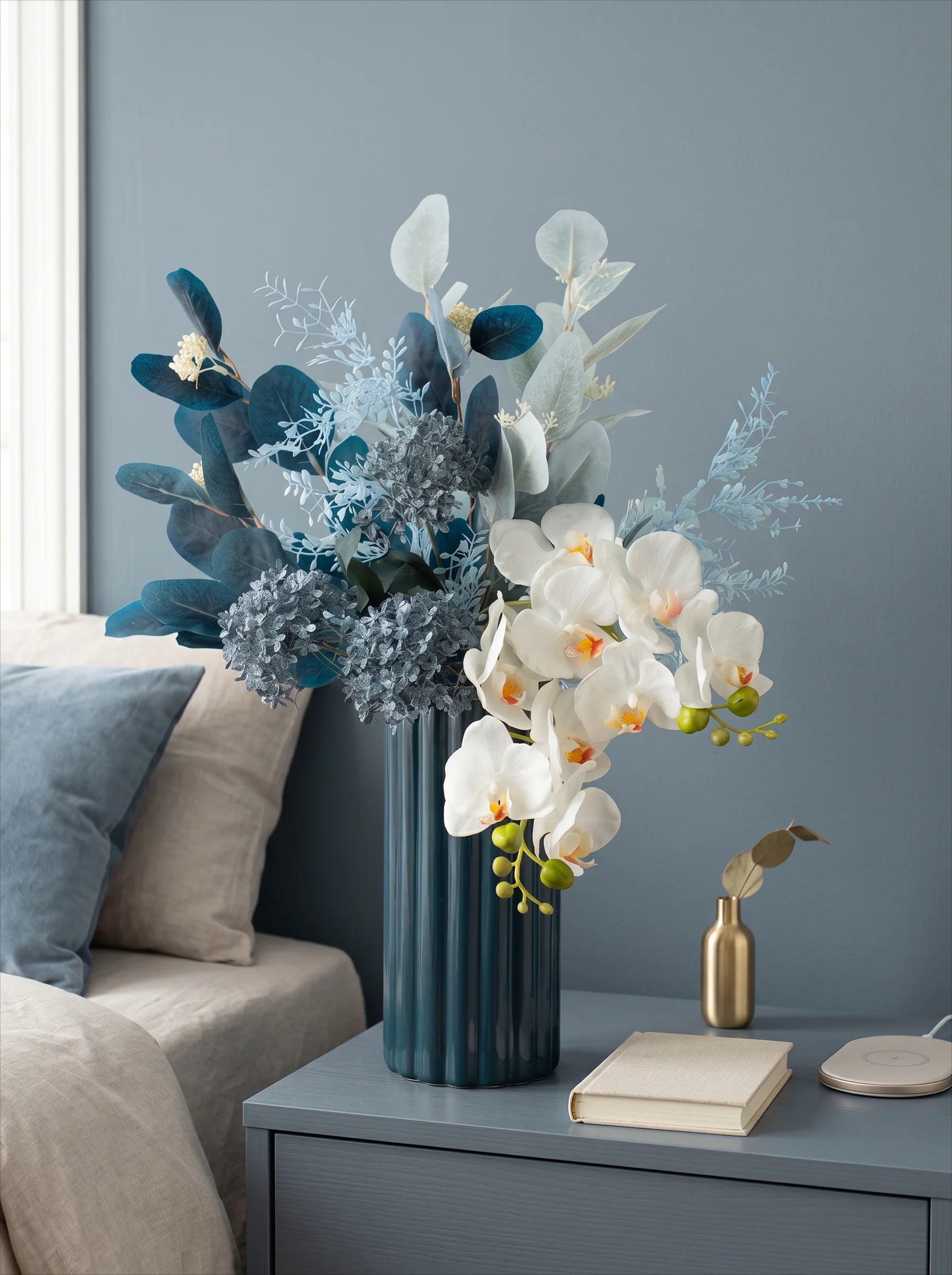 Morandi-Toned Artificial Floral Arrangement