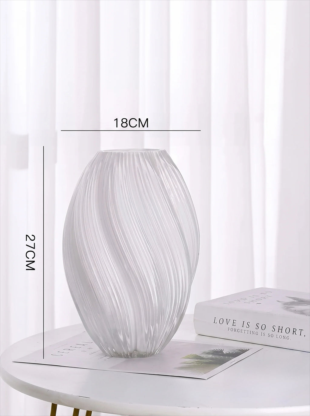 Ripple Art Glass Vase