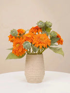 Vintage flauschige Sonnenblume Kunstblumenarrangement
