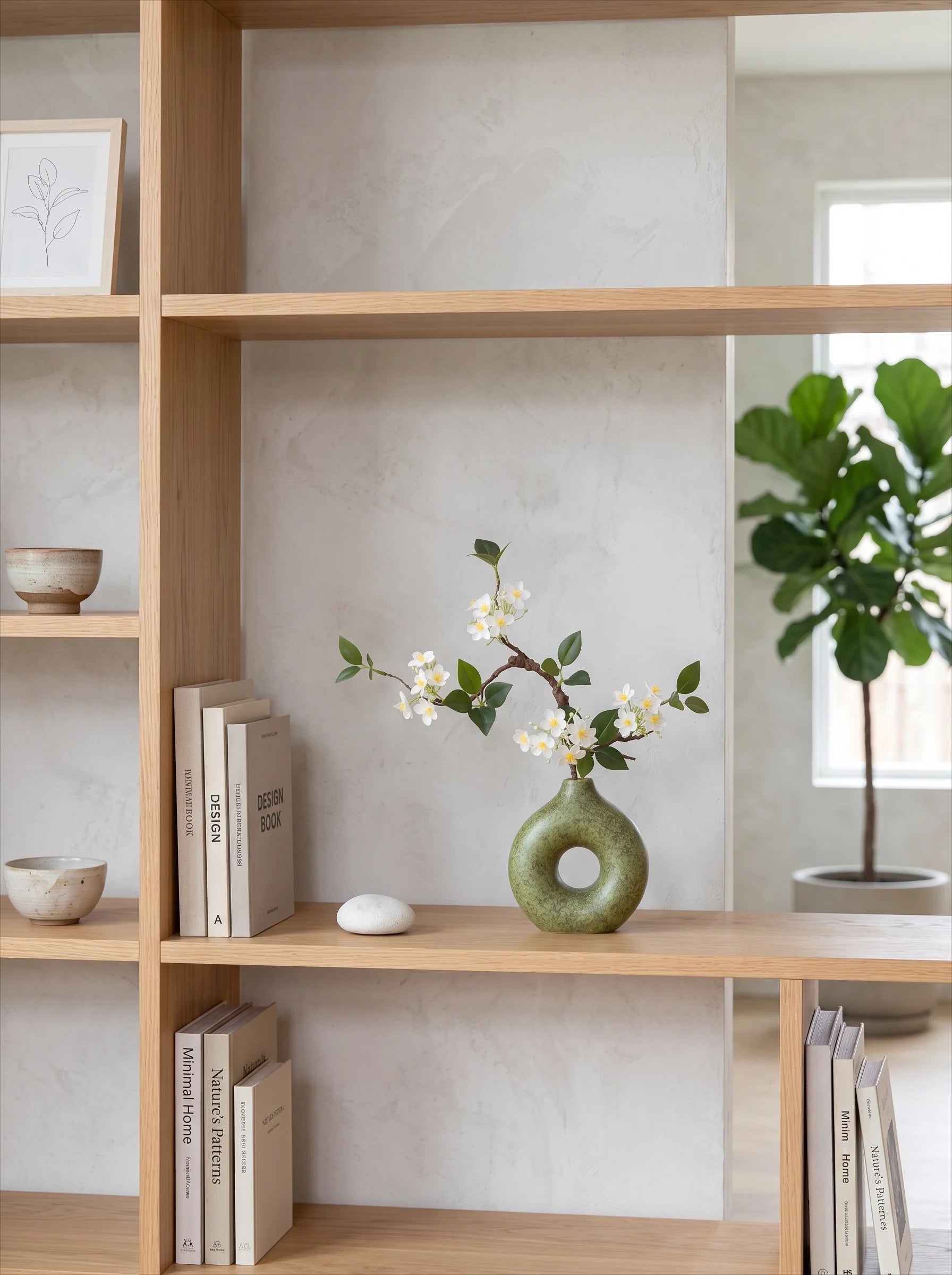 Luxury Minimalist Faux Spirea Blossom Artificial Floral Arrangement