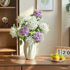 Luxury Real-Touch White Hydrangea Elegant Artificial Floral Arrangement