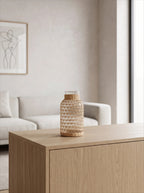 Woven Rattan Vase - Natural