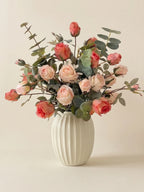 Luxury Blush Pink Rose Modern Artificial Floral Arrangement