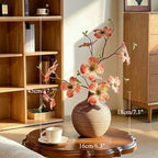 Elegant Coral Dogwood Blossom Artificial Floral Arrangement