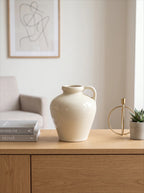 Minimalist Cream-Toned Ceramic Vase