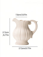 Speckled Ceramic Vase - Creamy White