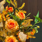 Ethereal Harvest Rose Ensemble konstgjord blomsterarrangemang