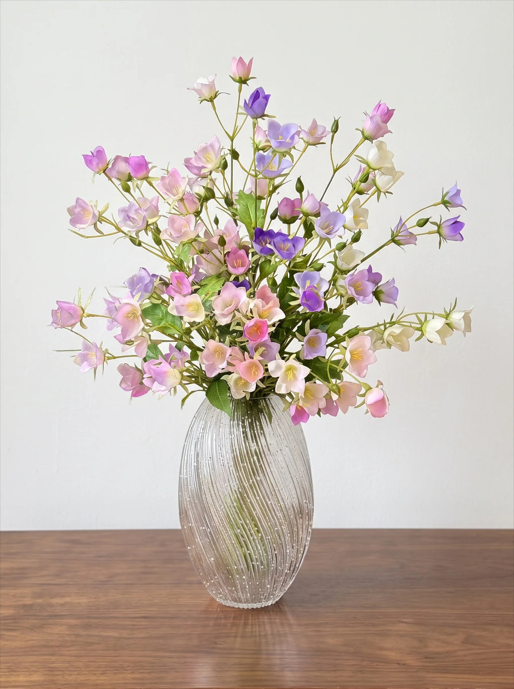 Pastel Bellflower Breeze Faux Floral Arrangement
