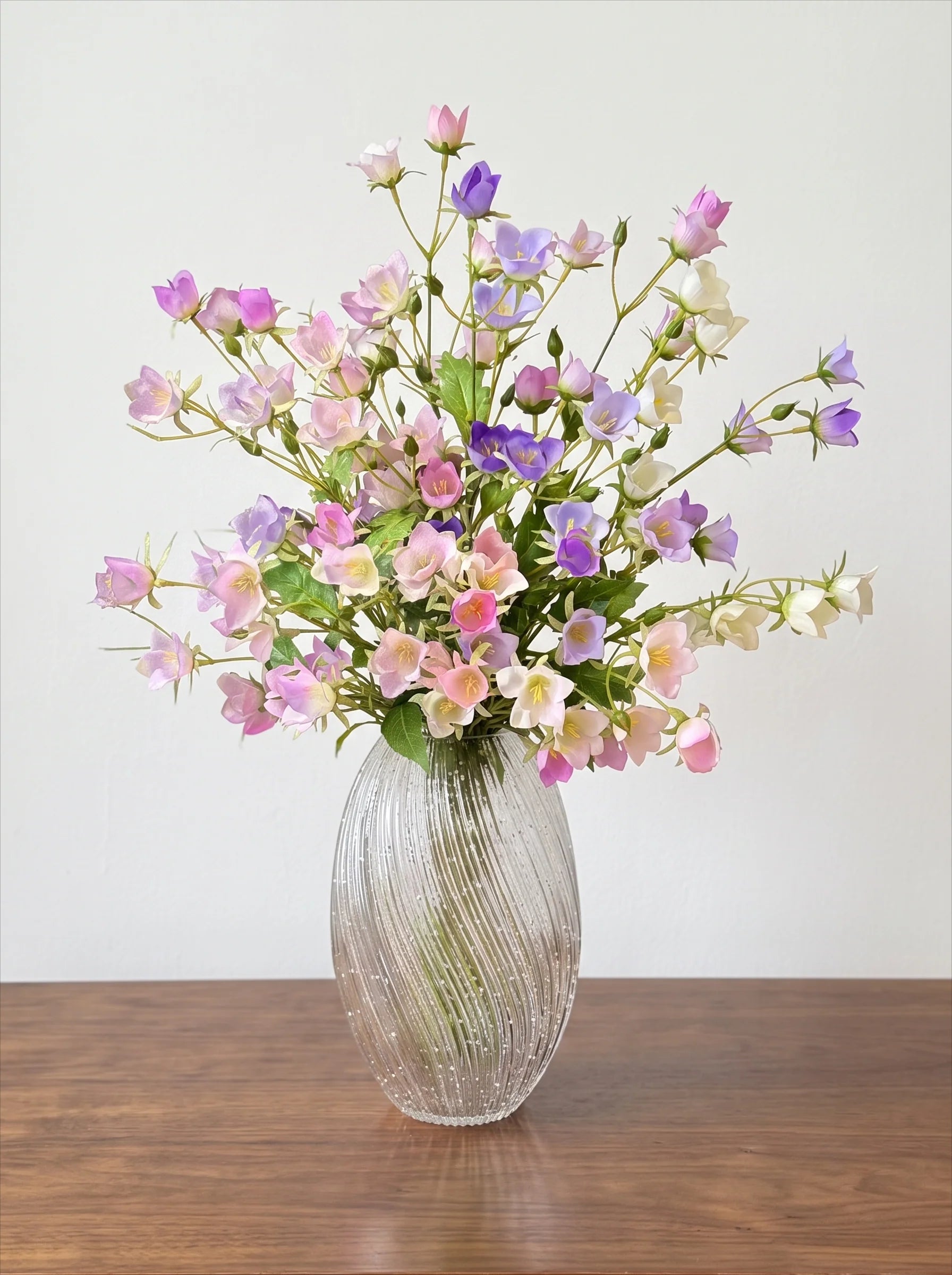 Pastel Bellflower Breeze Faux Floral Arrangement