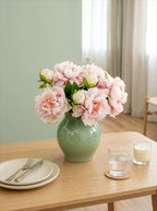 Blush Peony Bloom Faux Floral Arrangement