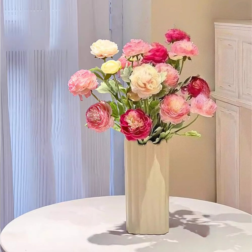 Composition florale fausse Ensemble renoncule vintage