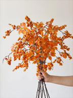 Warm Terracotta Fortune Cluster Faux Floral Arrangement