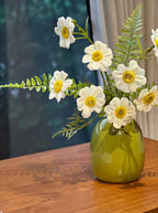 Sunlit Daisy Fern Faux Floral Arrangement