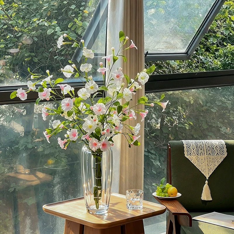 Luxury Blush Morning Glory Artificial Floral Arrangement