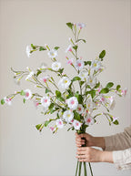 Luxury Blush Morning Glory Artificial Floral Arrangement