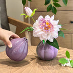 Ethereal Lavendel Pioenroos Ui Vaas kunstbloemstuk
