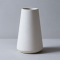 Minimalist Tapered Vase - Matte White