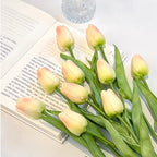 Ethereal Blush Tulip Faux Floral Arrangement