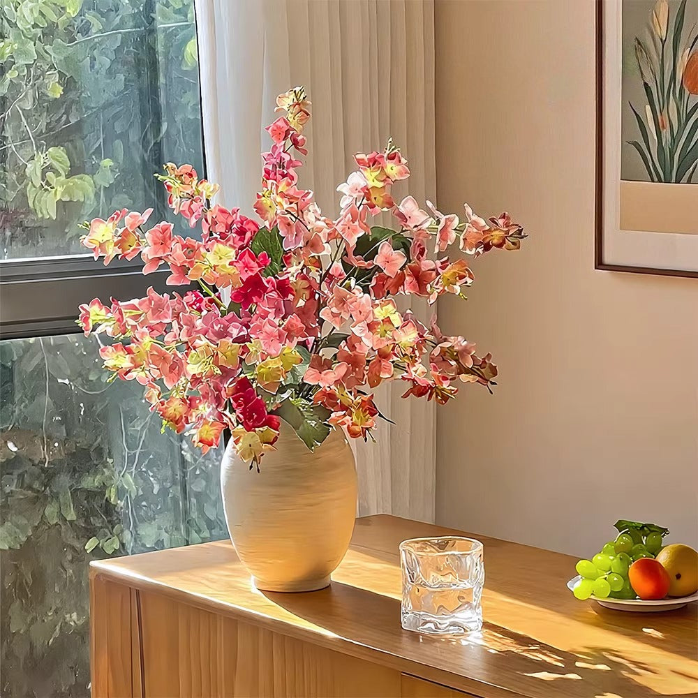 Blush Hydrangea Opulence Artisan Faux Floral Arrangement