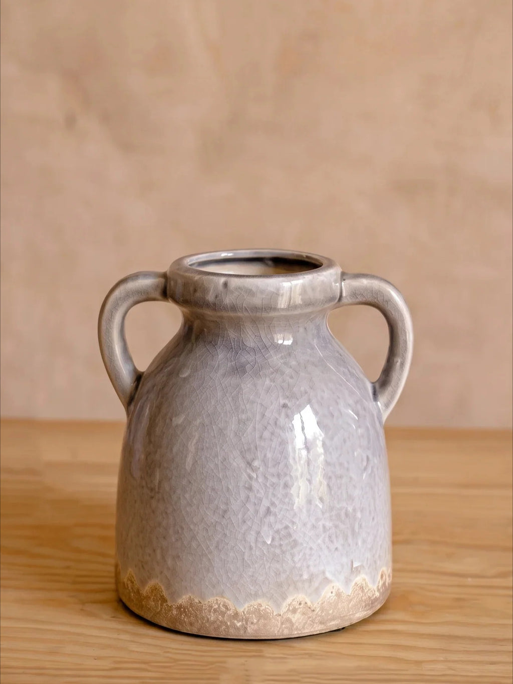 Vase en céramique vintage à double anse