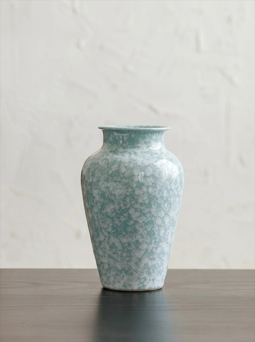 Modern Mint Snowflake Glaze Ceramic Vase