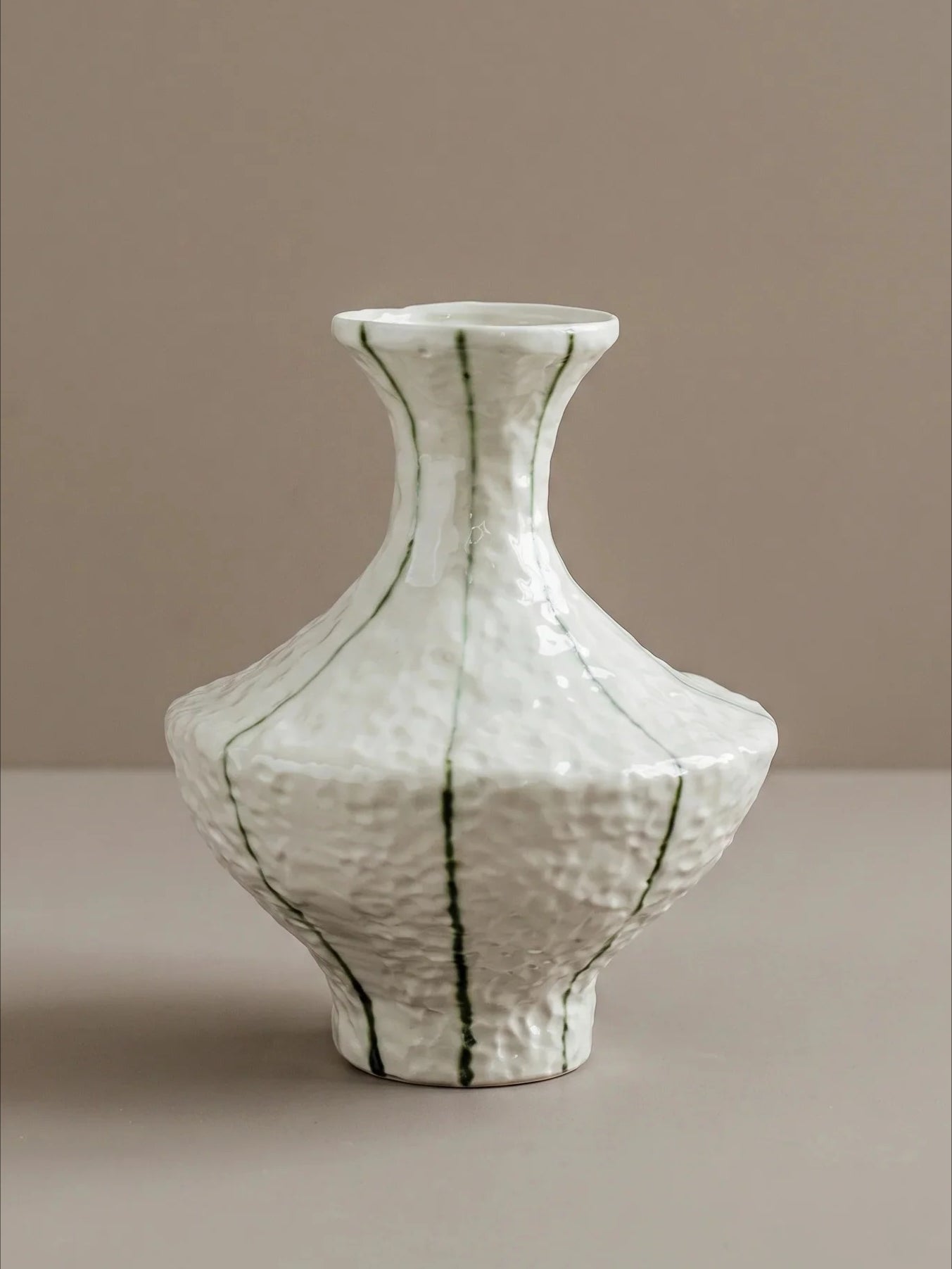 Minimalist Artisan Hammered Vase