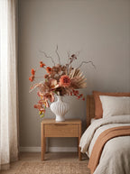 Vintage Terracotta Dried-Floral Faux Floral Arrangement