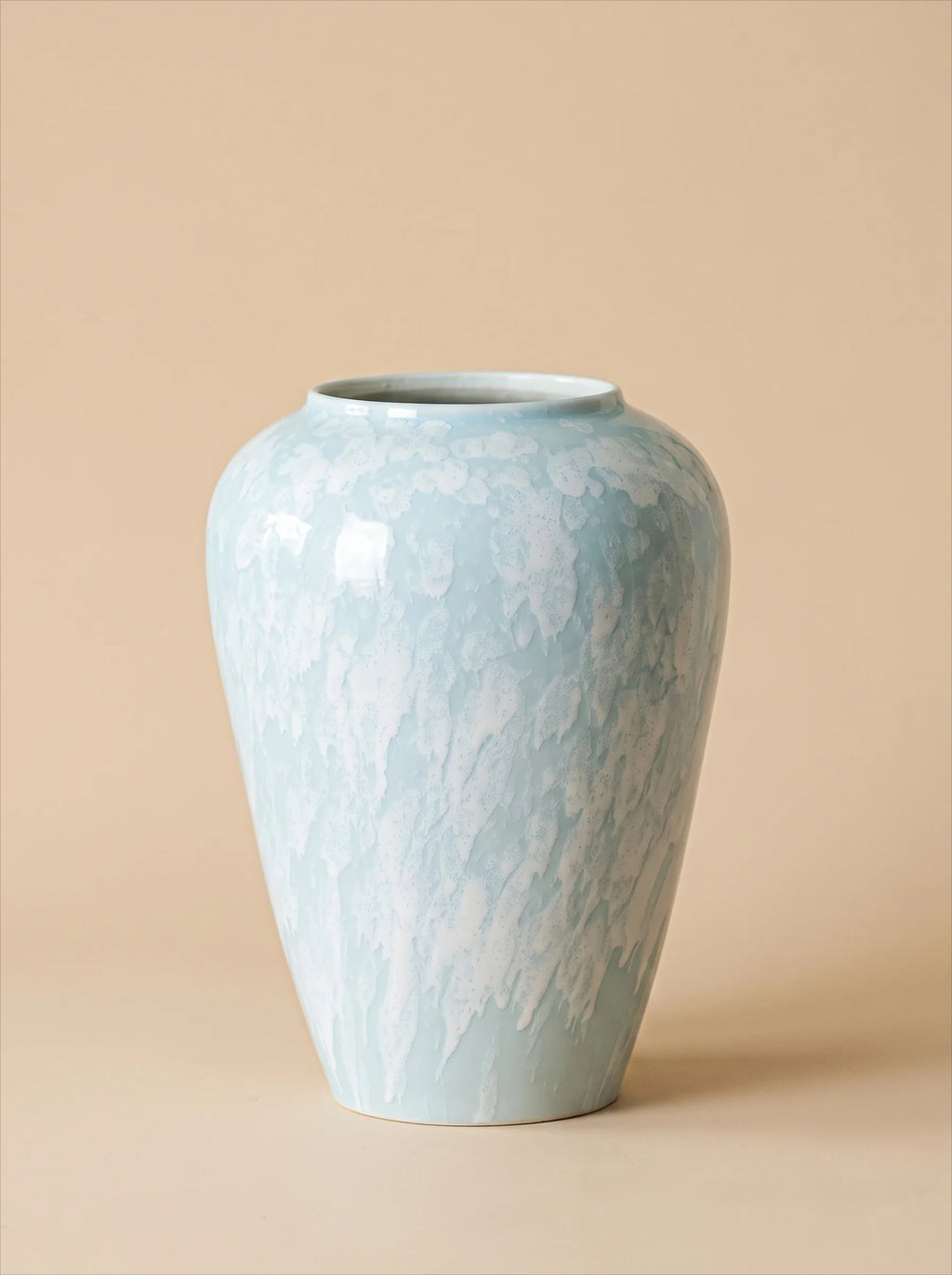 Modern Pastel Splash Glaze Ceramic Vase