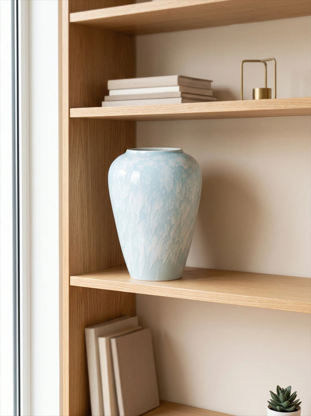 Modern Pastel Splash Glaze Ceramic Vase