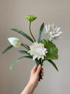 穏やかな禅の植物の傑作ラグジュアリー人工花アレンジメント