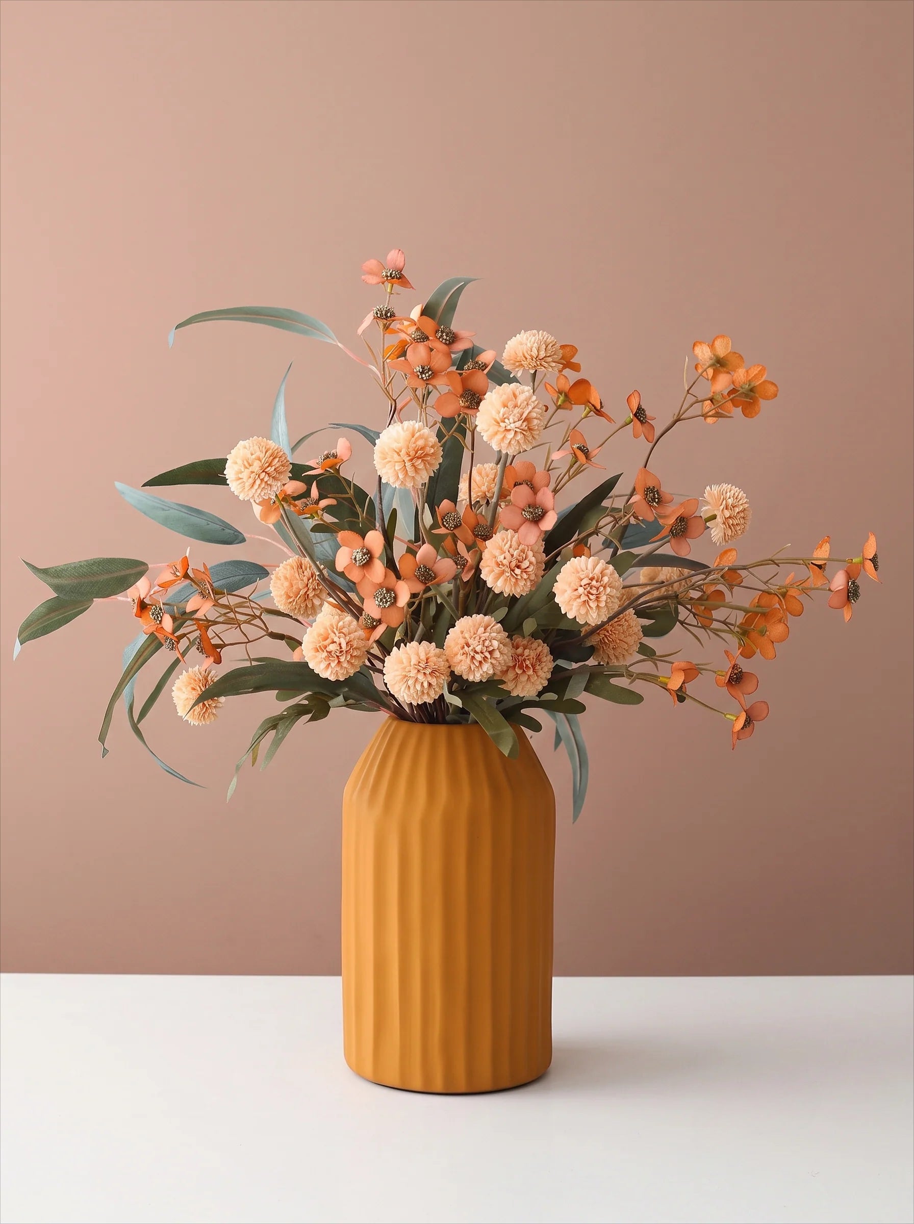 Autumn Wildflower & Dandelion Artificial Floral Arrangement