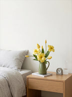 Golden Tulip Artificial Floral Arrangement for Warm Minimalist Living Spaces