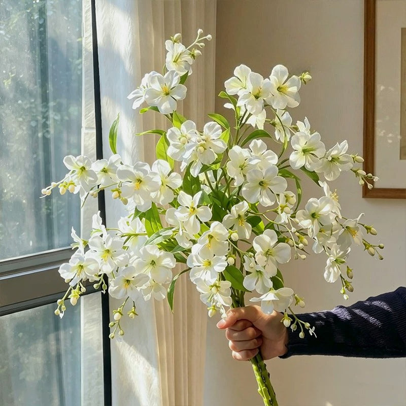 Nordic Luxury White Jasmine Artificial Floral Arrangement