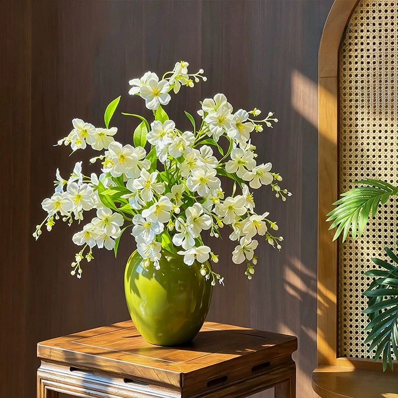 Nordic Luxury White Jasmine Artificial Floral Arrangement