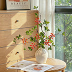 Elegant Zen Crabapple Berry Artificial Floral Arrangement